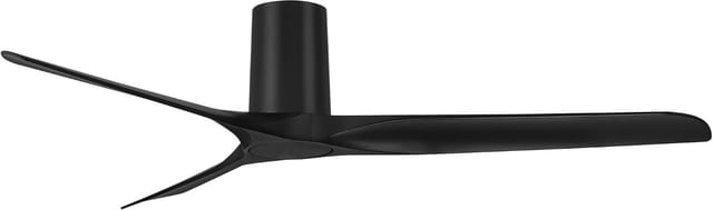 52" Casa Vieja Zebec Hugger Ceiling Fan with Remote – Black – New – photo 6