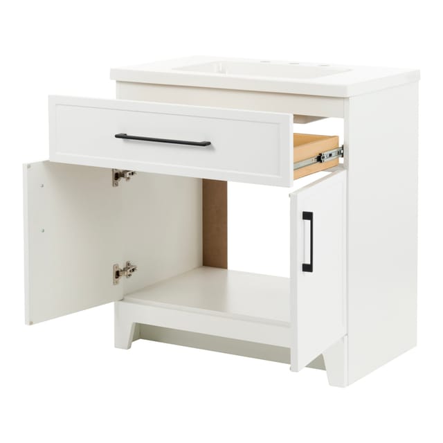 30" Style Selections Potter White Single Sink Vanity – New – photo 3
