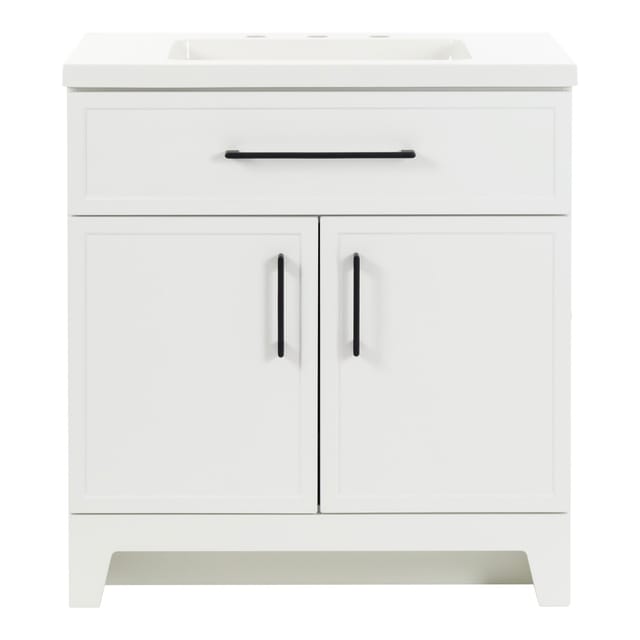 30" Style Selections Potter White Single Sink Vanity – New – photo 8