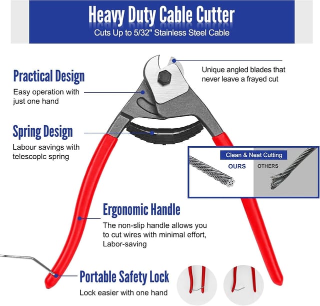250 ft Black Stainless Steel Cable with Cutter – New – photo 5