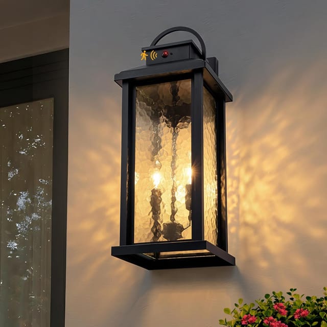 15.5" Yonaveil Dusk to Dawn Outdoor Wall Lights (2-Pack) – New – photo 7