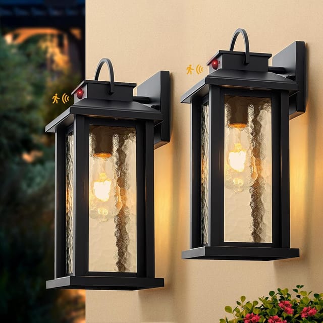 15.5" Yonaveil Dusk to Dawn Outdoor Wall Lights (2-Pack) – New – photo 8