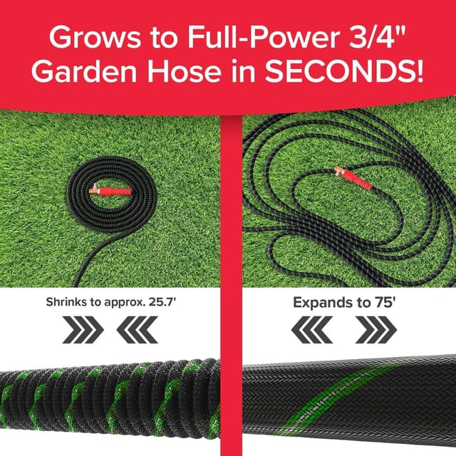 75 ft Ballistic Double UV Expandable Garden Hose – New – photo 2