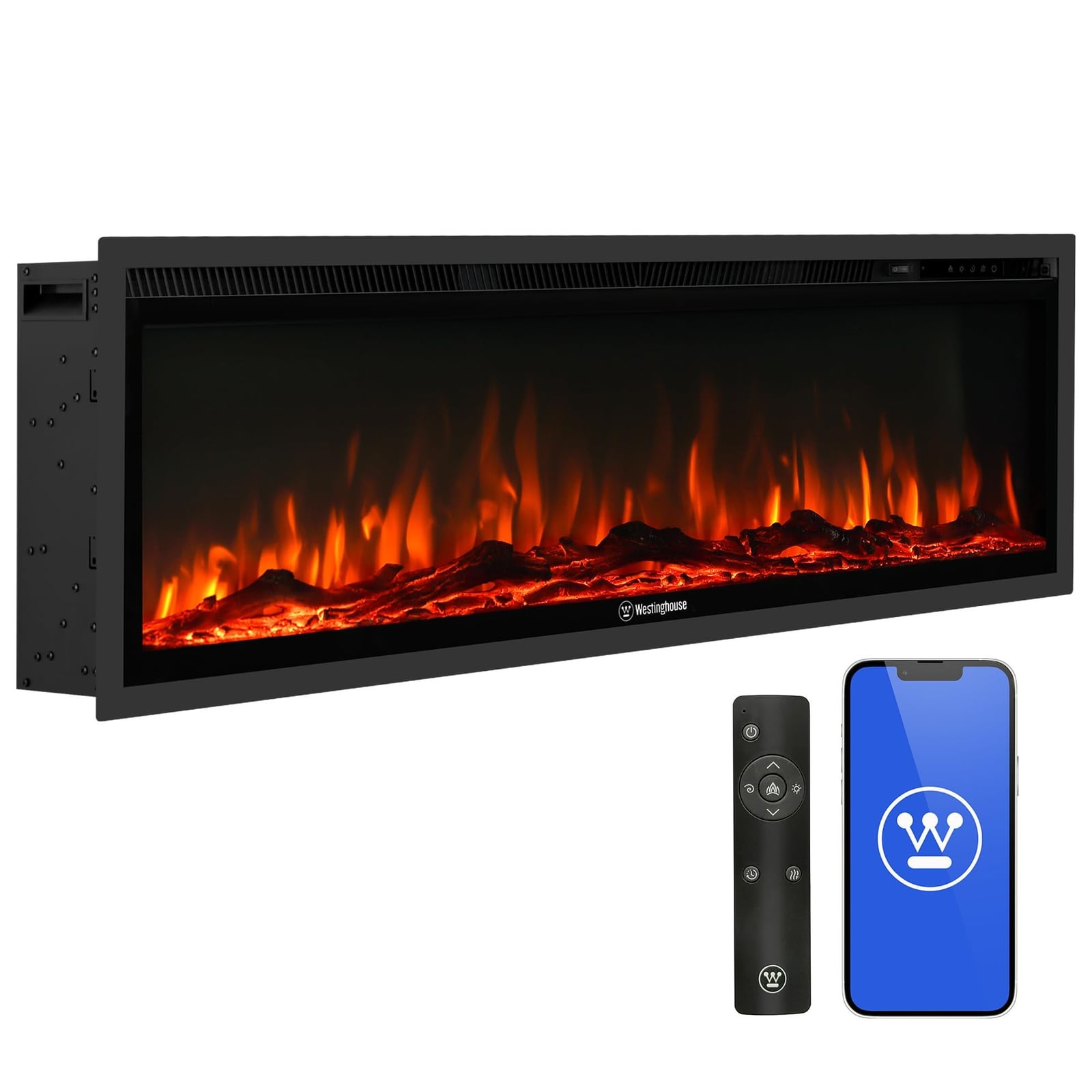 50" Westinghouse Electric Fireplace Heater – New
