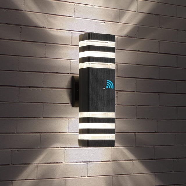 Tewei 1-Pack LED Porch Outdoor Wall Lights Fixture with Sensor – New