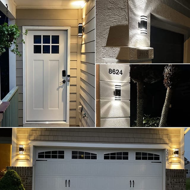 Tewei 1-Pack LED Porch Outdoor Wall Lights Fixture with Sensor – New – photo 6