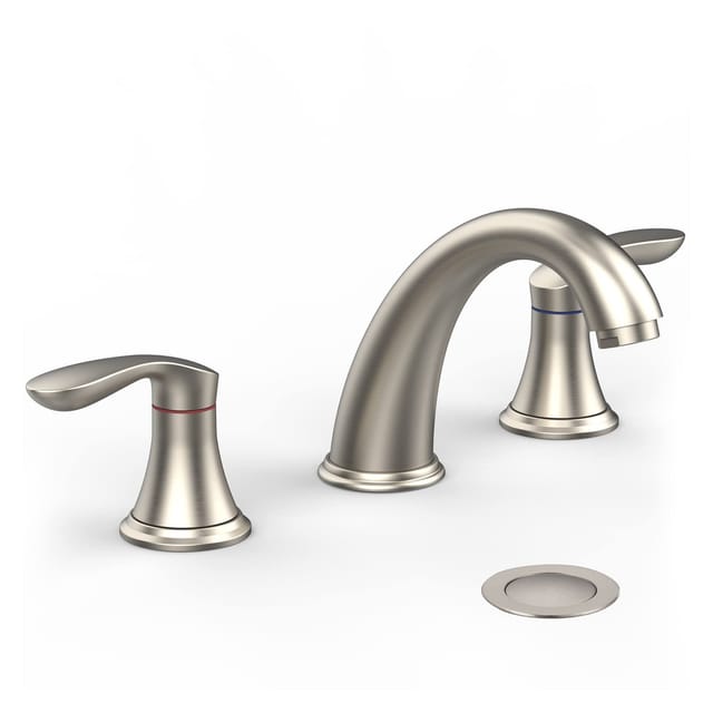 Bathroom Sink Faucet – Brushed Nickel – New – photo 1