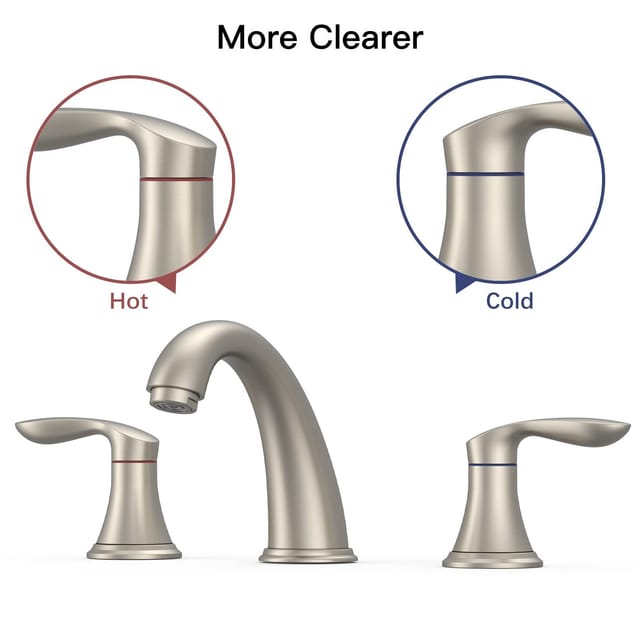 Bathroom Sink Faucet – Brushed Nickel – New – photo 4