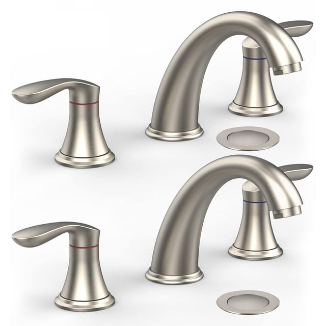Bathroom Sink Faucet – Brushed Nickel – New – photo 7