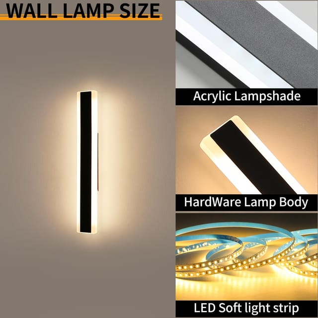 23.6" Mikeru 2Pack Outdoor Fixtures Light – New – photo 7