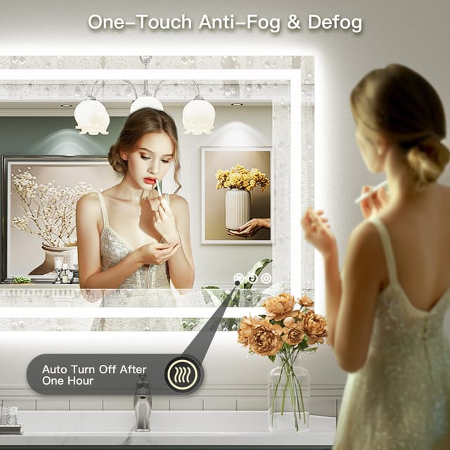 Briivue 48" x 40" LED Bathroom Mirror with Lights – New – photo 6