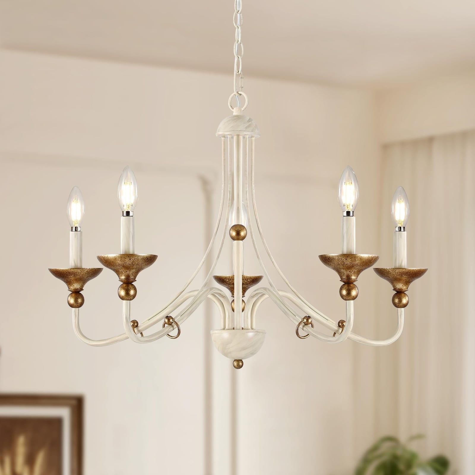 27.1" French Country Chandeliers for Dining Room – New