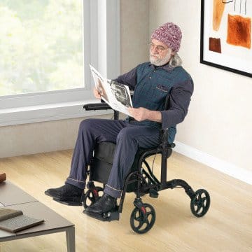 2-in-1 Folding transport chair – Open Box – photo 8