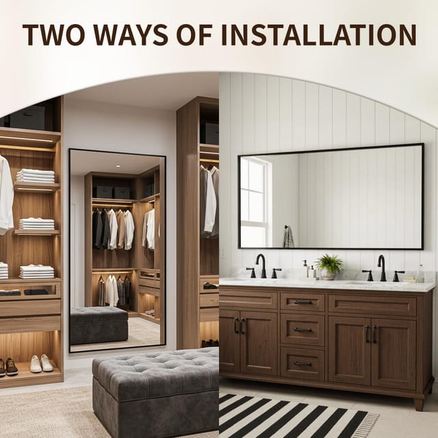 30" x 60" Bathroom Wall Mounted Mirror – New – photo 4