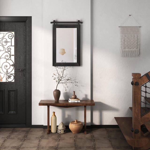 Farmhouse Barn Door Mirror – New – photo 3