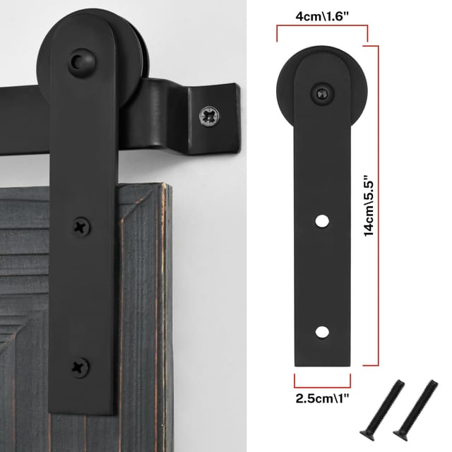 Farmhouse Barn Door Mirror – New – photo 6