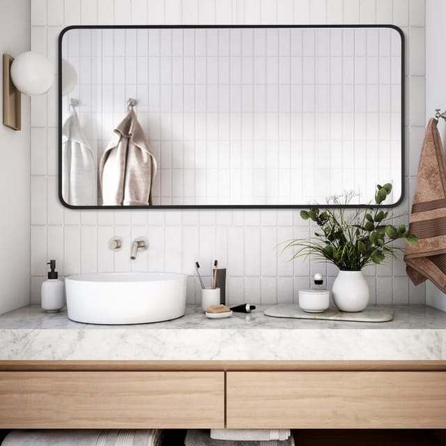 Rectangular Wall Metal Frame Bathroom Vanity Mirror – New – photo 4