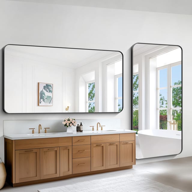 Large Bathroom Mirror 72" x 36" – New – photo 3