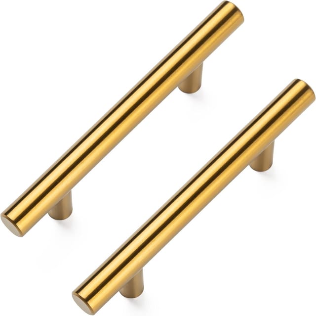 Brushed Brass Handles Cabinet (10-Pack) – Used – Good