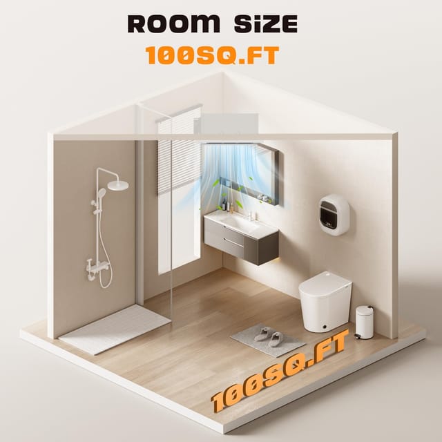 Bathroom Exhaust Fan with LED Light – New – photo 6