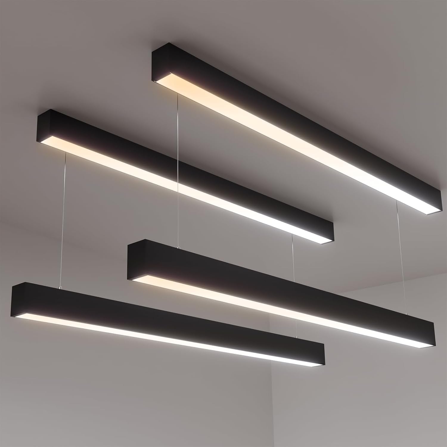 4 ft JTT LED Linear Ceiling Lights (4-Pack) – New