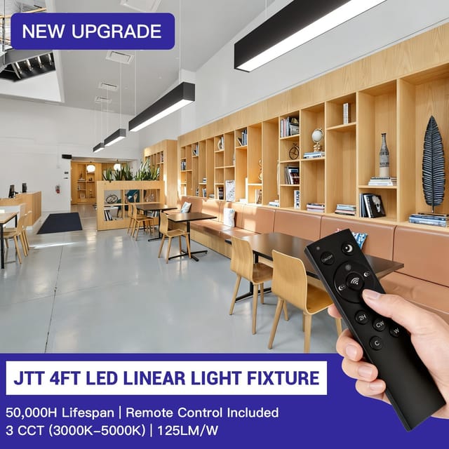 4 ft JTT LED Linear Ceiling Lights (4-Pack) – New – photo 3