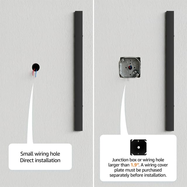 40" Outdoor LED Wall Lights (2-Pack) – Black – New – photo 6
