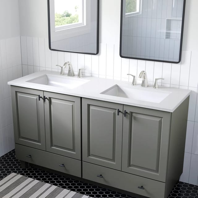 61" Double Sink Top Bathroom Vanity – New – photo 3
