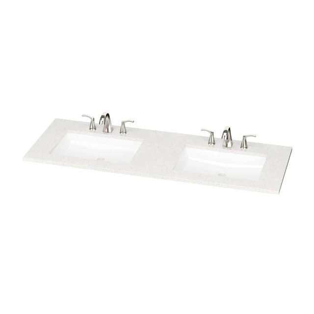 61" Double Sink Top Bathroom Vanity – New – photo 4