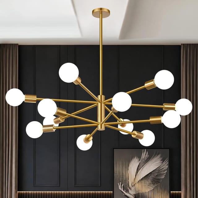 Sputnik Chandelier 12-Light Dining Room Modern Chandeliers – New – photo 1