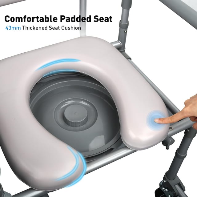 Rolling Shower and Bedside Chair aka Transporting Chair– New – photo 5