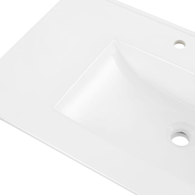 36" White Ceramic Single Top Sink Vanity – New – photo 5