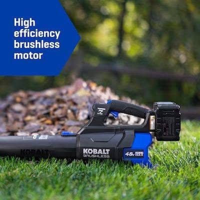 Kobalt 48V MAX 600 CFM / 150 MPH Handheld Leaf Blower Kit – New – photo 4