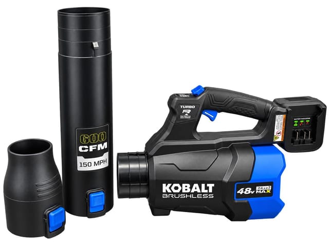 Kobalt 48V MAX 600 CFM / 150 MPH Handheld Leaf Blower Kit – New – photo 6