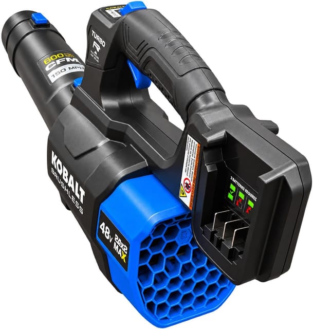 Kobalt 48V MAX 600 CFM / 150 MPH Handheld Leaf Blower Kit – New – photo 7