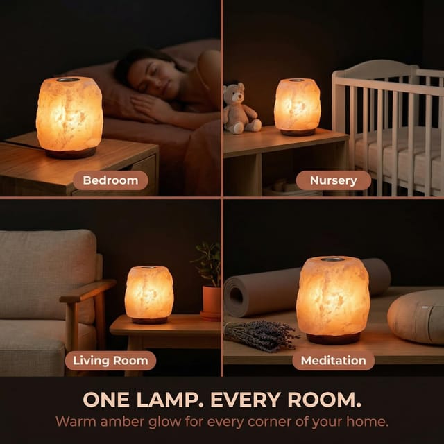 Himalayan Salt Lamp with Aroma Tray and Dimmer – New – photo 5