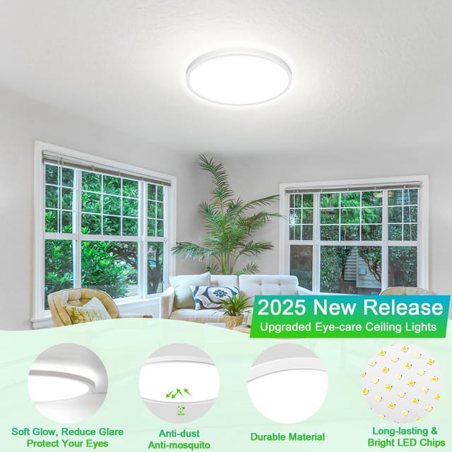 20" Large LED Flush Mount Ceiling Lights (1-Pack) – New – photo 5
