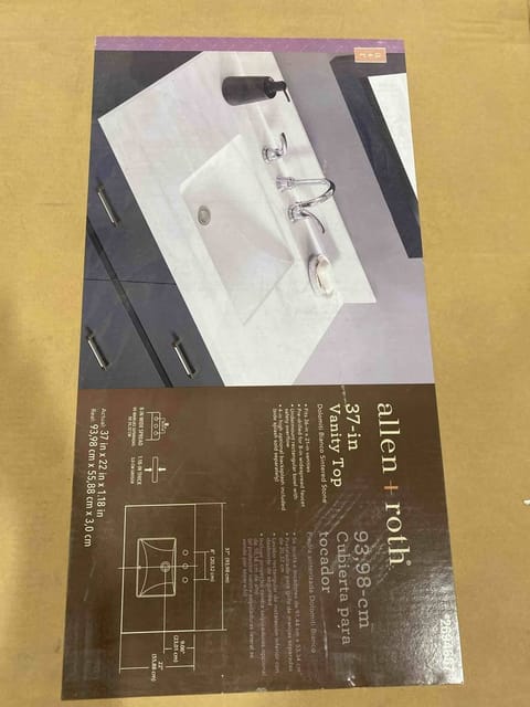 37" vanity top marble or quartz – photo 3