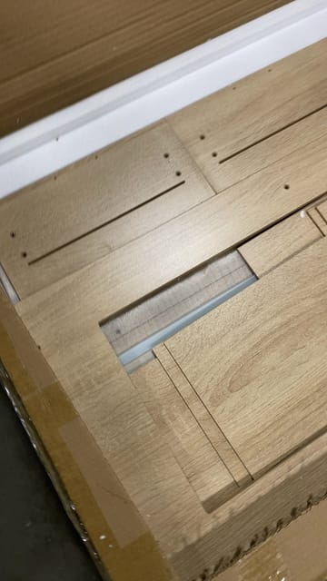 30" Wyndham Gold Trim Undermount Single Sink Bathroom Vanity – New – photo 3