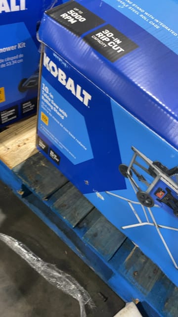 10" Kobalt 15-Amp 120-Volt Portable Jobsite Table Saw – New – photo 7