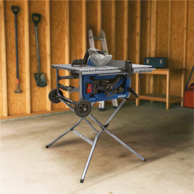 10" Kobalt 15-Amp 120-Volt Portable Jobsite Table Saw – New