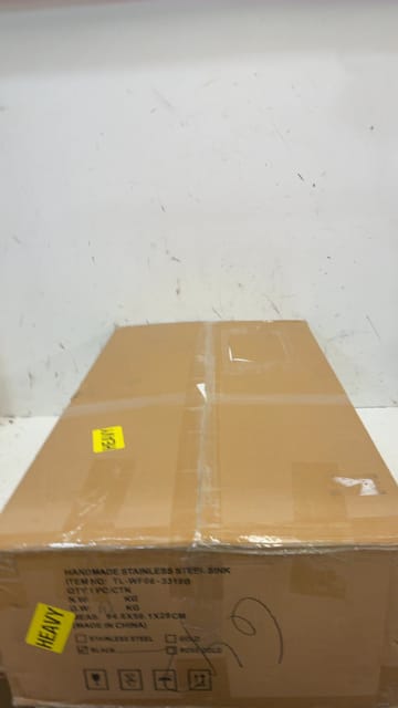 33" Talllor Black Drop in Kitchen Sink with Faucet – New – photo 6