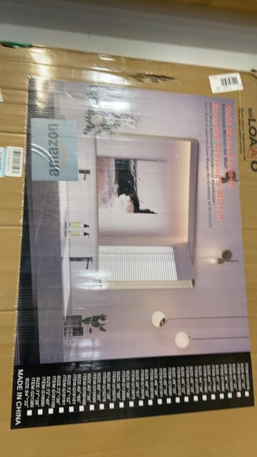 40"X32" Gold Bathroom Mirror – photo 3