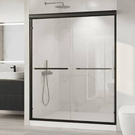 56-60 W x 72" H Clear Glass Shower Door bathroom