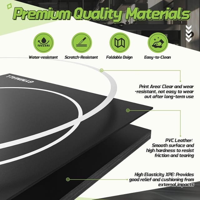 6.6 ft x 10 ft Foldable XPE Wrestling and Martial Arts Mat – New – photo 3