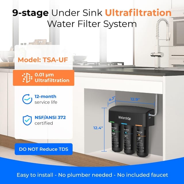 Waterdrop WD-TSA-UF Under Sink Water Filter System – New – photo 2