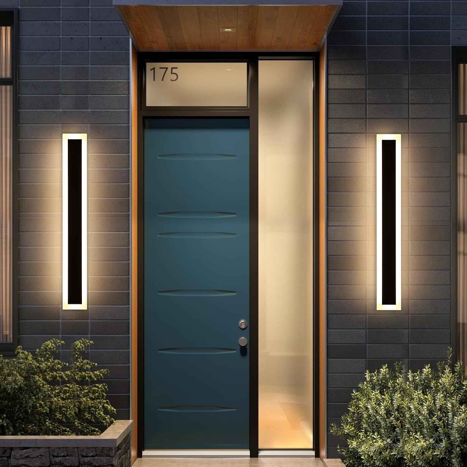 Mikeru 39.3 in LED Outdoor Wall Light Fixtures, 3000K, 2-Pack