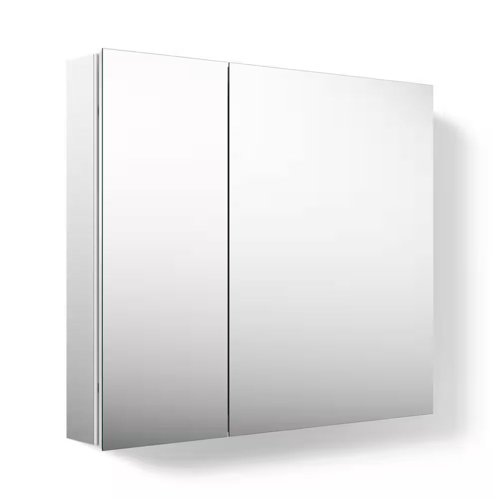 36" W x 30" H Rectangular Medicine Cabinet with Mirror – New