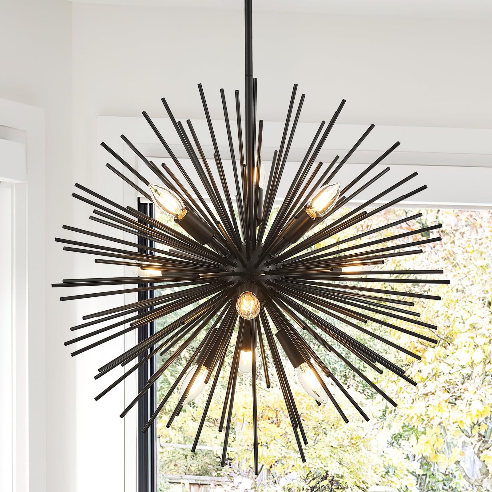 23.6" 9-Light Adjustable Firework Globe Ceiling Fixture – Like New