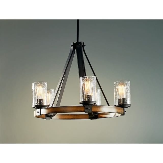Kichler Barrington 5-Light Distressed Black Chandelier – Used – Good
